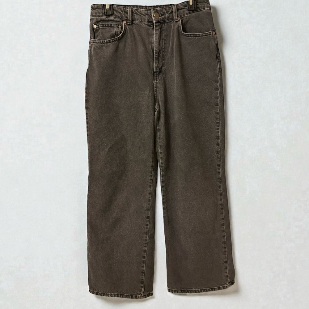 Stradivarius Women's Faded Black Wash Jeans